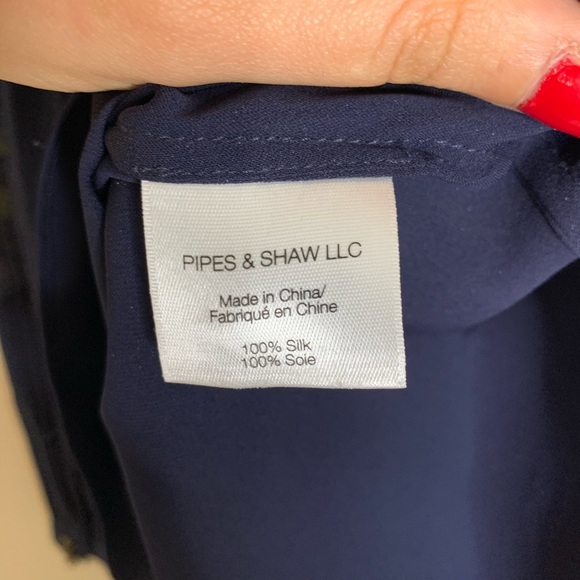 Veronica Beard Tobi Silk Embroidered blouse sz 2 - Picture 9 of 9